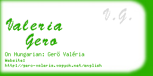 valeria gero business card